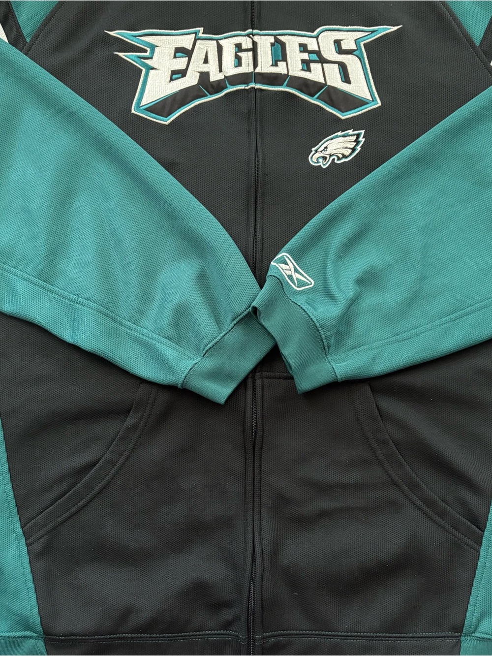 Reebok NFL Philadelphia Eagles Full‑Zip Hoodie – Men’s XL